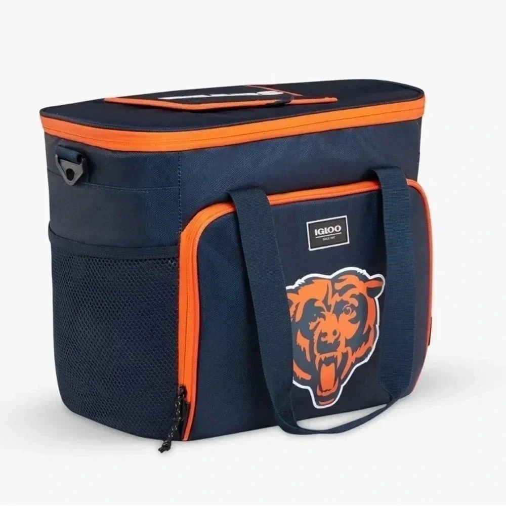 Chicago Bears 28 Can Tailgate Tote Insulated Igloo Cooler Bag New